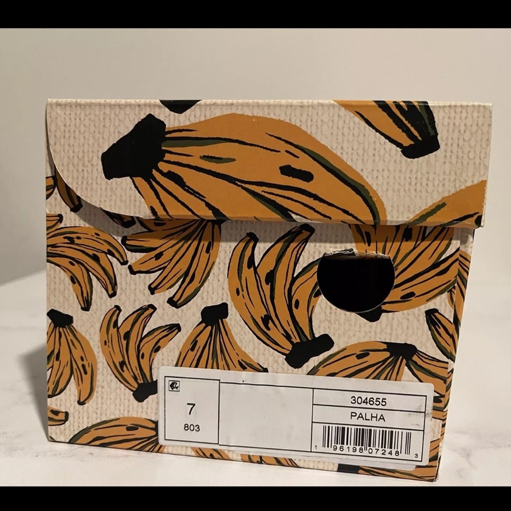 Farm Rio MACAW Womens 7 Tropical Raffia Mules Straw Embroidered Flats Shoes - Picture 15 of 16